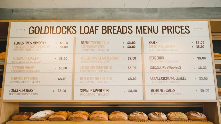 GOLDILOCKS LOAF BREADS MENU PRICES