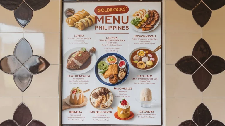 Goldilocks menu Philippines prices 2024